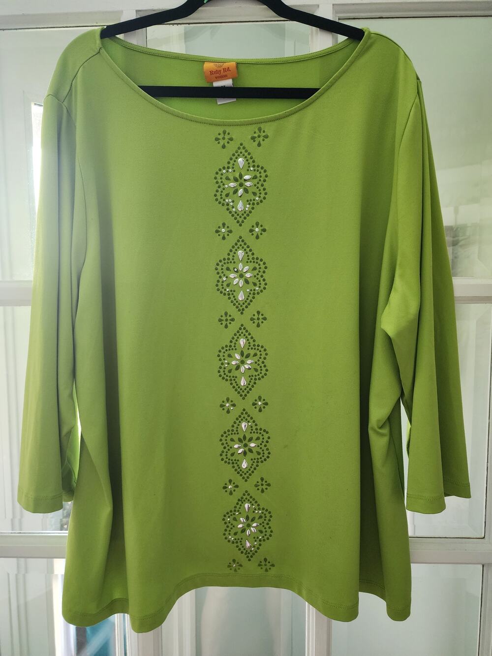 Ruby Road Woman 3X Tunic with Embellishments